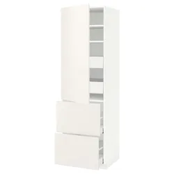 IKEA METOD / MAXIMERA(693.656.67) w sz z pół / 4 szu / drz / 2 fr, білий/Veddinge білий