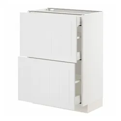 IKEA METOD / MAXIMERA(094.095.13) 2фр / 3-місний шафа stj, білий / Stensund білий