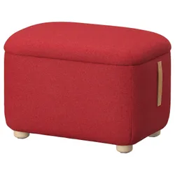IKEA OSKARSHAMN(405.216.87) підставка для ніг з місцем для зберігання, Червоний тонер