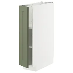 IKEA METOD(295.186.10) ST/полиці, Biały/axstad gria -green