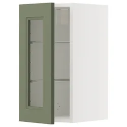 IKEA METOD(695.173.26) Повинен наполовину/скло, Biały/axstad gria -green