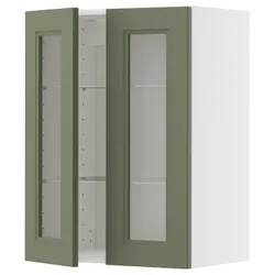 IKEA METOD(495.177.56) Sza wiello/2 gree drz, Biały/axstad gria -green
