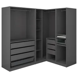 IKEA PAX(595.907.27) кутовий гардероб, темно -сірий