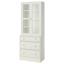 IKEA HAVSTA(595.974.65) Поєднання зі скляними дверима, білий