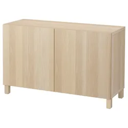 IKEA BESTÅ (292.098.29) поєднання з дверима, ефект білого мореного дуба / Lappviken / ефект білого мореного дуба Stubbarp