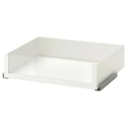 IKEA KOMPLEMENT(102.466.95) ящик зі скляною передньою частиною, білий