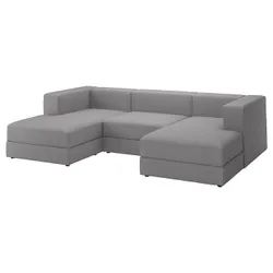 IKEA JÄTTEBO(494.713.86) Диван 3,5-місний модуль з шезлонгом, підлокітник/Tonerud сірий