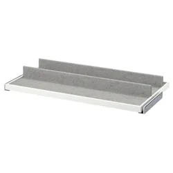 IKEA KOMPLEMENT(293.320.75) висувний лоток з вставкою для взуття, білий / світло-сірий