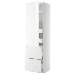 IKEA METOD / MAXIMERA(393.726.69) w sz z pół / 4 szu / drz / 2 fr, білий/Ringhult білий