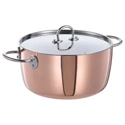 IKEA FINMAT(205.175.73) горщик з кришкою, мідь/нержавіюча сталь