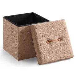 Квадратний Pouf Light Brown Bukla 43 L