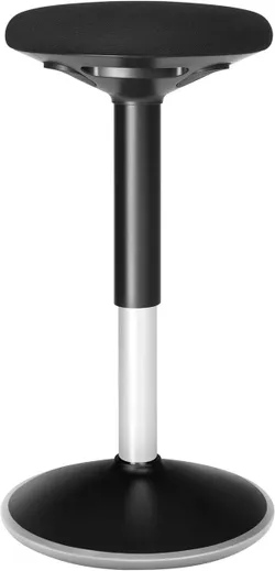 SONGMICS OSC05BK Ергономічний стілець, обертається на 360°, регулюється по висоті, 56-81 см, легко збирається, чорний