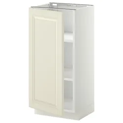 IKEA METOD (594.635.50) шафа ст/пол, білий / Bodbyn крем