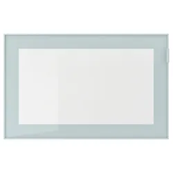 IKEA GLASSVIK(604.887.76) скляні двері, світло-сіро-блакитне/прозоре скло