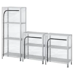IKEA HYLLIS (392.917.48) книжкова шафа з кришкою, прозорий