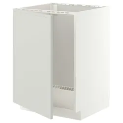 IKEA METOD(396.055.84) тумба під раковину, білий/Aspudden світло-сірий