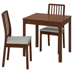 IKEA EKEDALEN / EKEDALEN(192.968.79) стіл і 2 стільці, коричневий / Orrsta світло-сірий