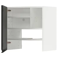 IKEA METOD(995.053.36) шафа з витяжкою та полицею/дверями, білий/Upplöv матовий антрацит