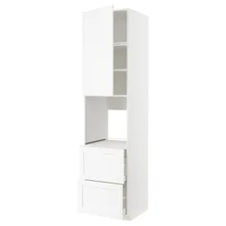 IKEA METOD / MAXIMERA(694.735.82) верхня висота / двері / 2-й ряд, Enköping білий/імітація дерева білий