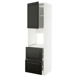 IKEA METOD / MAXIMERA(695.787.58) W пиріг пиріг DR/2FR/2W HOP, Biały/Bodbyn Black