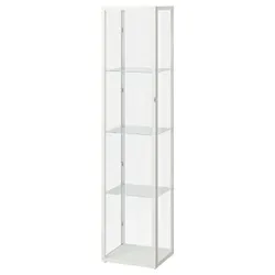 IKEA BLÅLIDEN / STRIMSÄV(395.229.56) шафа зі скляними дверима та підсвічуванням, білий