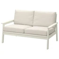 IKEA BONDHOLMEN(895.783.09) Диван на 2 людини, зовні, білий/бежевий/frösön/duvholmen бежевий