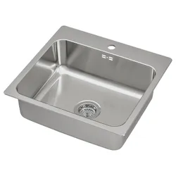IKEA LÅNGUDDEN (291.574.77) врізна раковина, 1 чаша, нержавіюча сталь