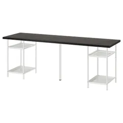 IKEA LAGKAPTEN / SPÄND(195.685.30) стіл, Czarnybrąz/білий
