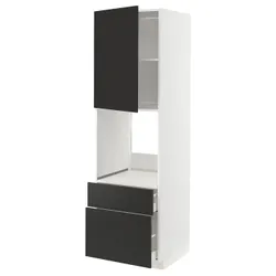 IKEA METOD / MAXIMERA(594.979.89) in sz n pie dr/2fr/avg/in sz, білий/матовий антрацит Nickebo