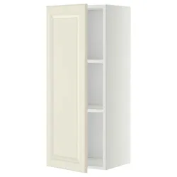 IKEA METOD(494.556.78) навісна шафа з полицями, білий / Bodbyn крем