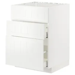 IKEA METOD / MAXIMERA(894.775.60) стояча шафа / витяжка з ящиками, білий / Stensund білий