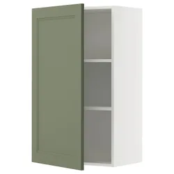 IKEA METOD(795.178.06) настінна шафа з полками, Biały/axstad gria -green
