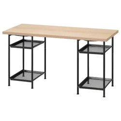 IKEA LAGKAPTEN / SPÄND(395.638.62) стіл, Імітація білого/чорного забарвленого дуба