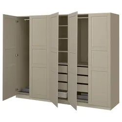 IKEA PAX / TYSSEDAL(996.035.44) Комбінація гардеробу, сірий -рог/сірий