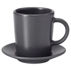 IKEA Чашка для кави еспрессо з блюдцем DINERA (ІКЕА ДИНЕРА) 603.628.09