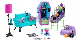 Комплект вітальні для учнів школи Monster High з меблями та аксесуарами HNF67