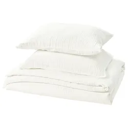 IKEA SCHERSMIN(305.997.28) ковдра та 2 подушки, білий