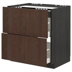 IKEA METOD / MAXIMERA(694.055.26) квартира / 2-спальна / 2-спальна шафа, чорний / Sinarp коричневий