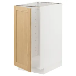 IKEA METOD(495.091.05) шафа під раковину/сортування сміття, білий/Дуб Форсбака