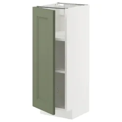 IKEA METOD(495.179.64) ST/полиці, Biały/axstad gria -green