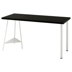 IKEA LAGKAPTEN / TILLSLAG(594.175.15) стіл, Czarnybrąz/білий