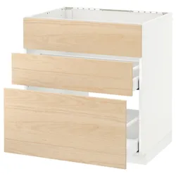 IKEA METOD / MAXIMERA(592.158.95) одна штука від злотих + 3 шт./2 шт, білий / Askersund світлий попелястий малюнок