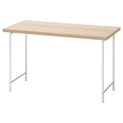 IKEA LAGKAPTEN / SPÄND(695.636.34) робочий стіл, дуб вибілений/білий
