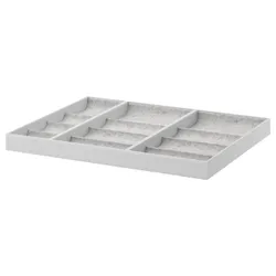 IKEA KOMPLEMENT(692.778.16) вкладиш для висувного лотка, світло-сірий