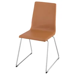 IKEA LILLÅNÄS(405.348.02) стілець, хром/Grann золотисто-коричневий