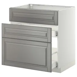 IKEA METOD / MAXIMERA(699.197.62) одна штука від злотих + 3 шт./2 шт, білий / Bodbyn сірий