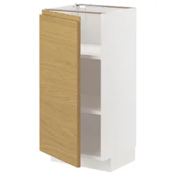 IKEA METOD(495.386.26) підлогова шафа/полиці, білий/імітація Voxtorpа дуб
