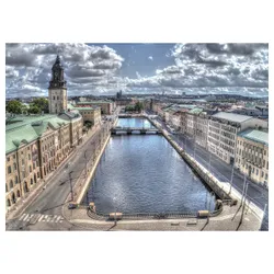 IKEA BILD(305.266.09) Плакат, Великий канал гавані Гетеборг