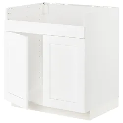 IKEA METOD(794.733.79) тумба під раковину HAVSEN 2 ком, Enköping білий / ефект білого дерева
