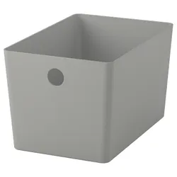 IKEA KUGGIS(605.991.52) контейнер, світло -сірий